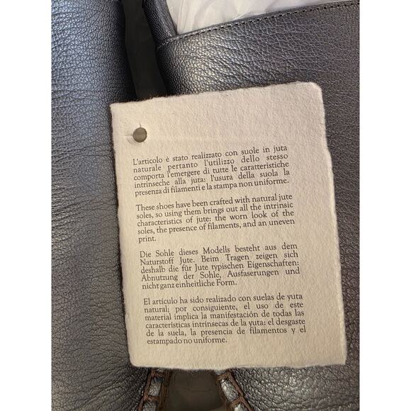 Brunello Cucinelli Womens Sky Blue Espadrille Flats Leather Size US 9.5 EU 40 - Picture 11 of 16